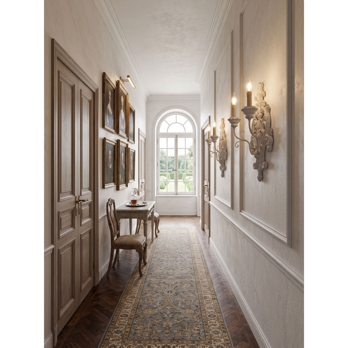 Florentine Wood Wall Lamp