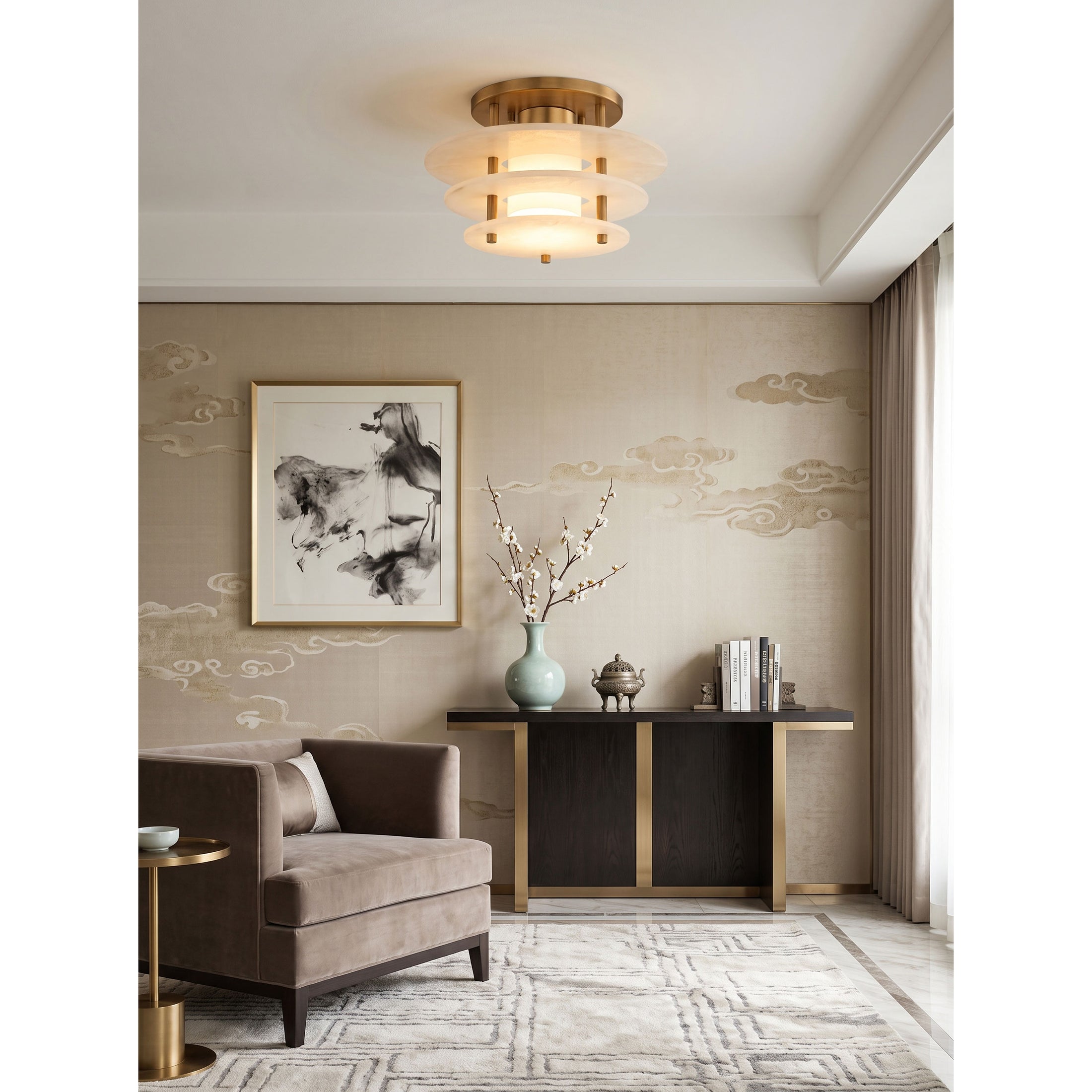 Gatsby Alabaster Ceiling Lamp