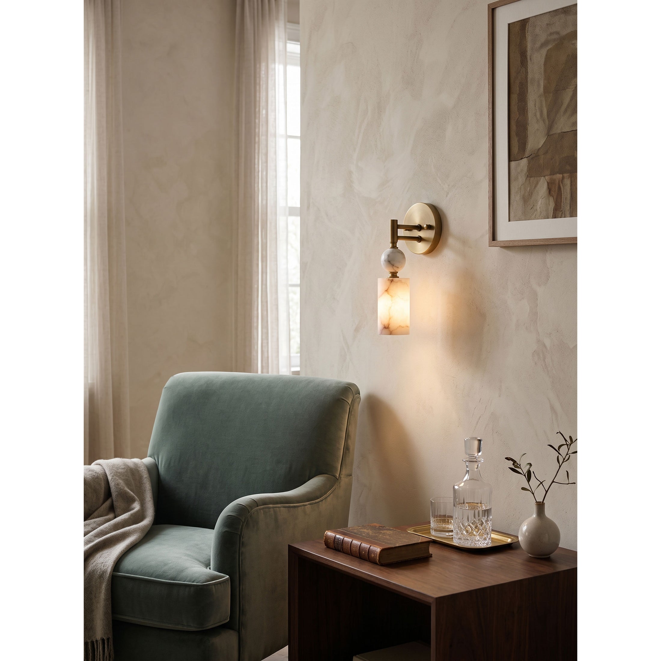 Kingston Marble Wall Lamp
