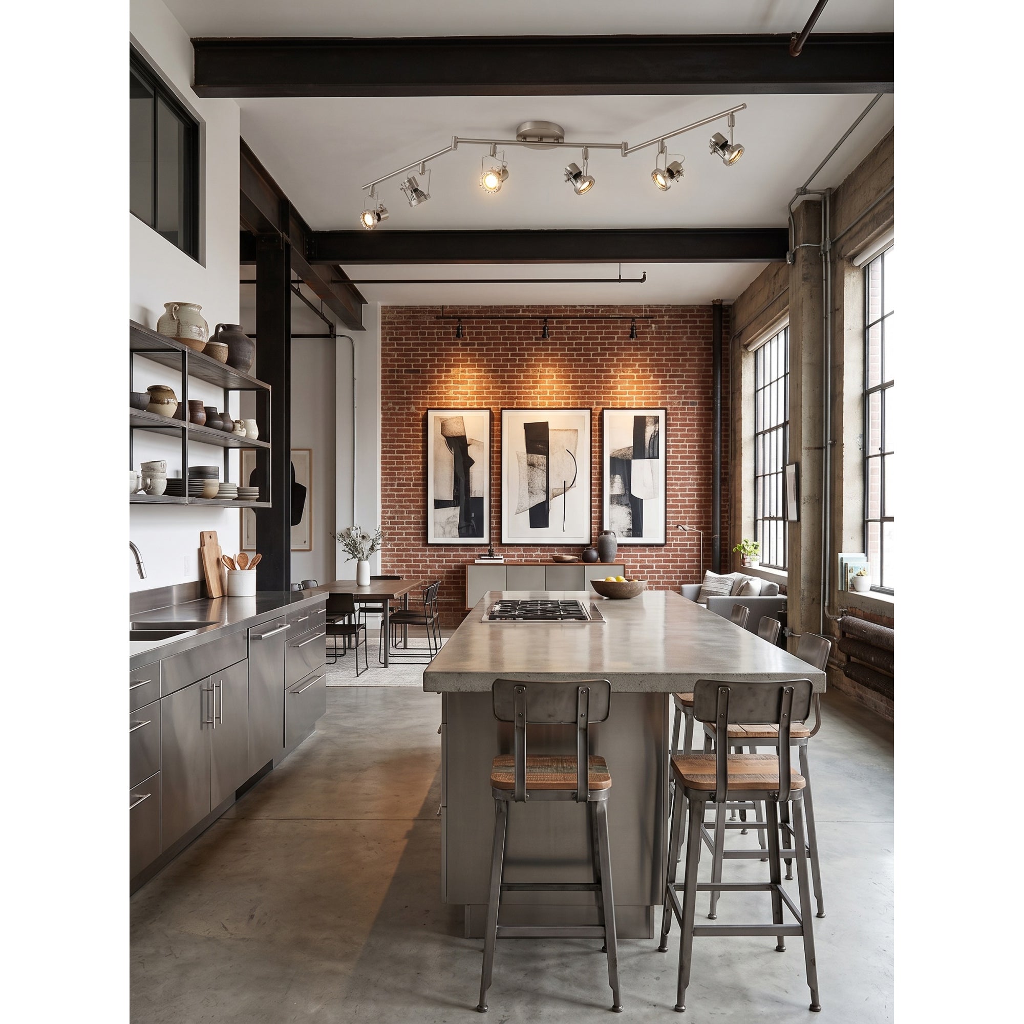Lucide Industrial Track Ceiling Lamp