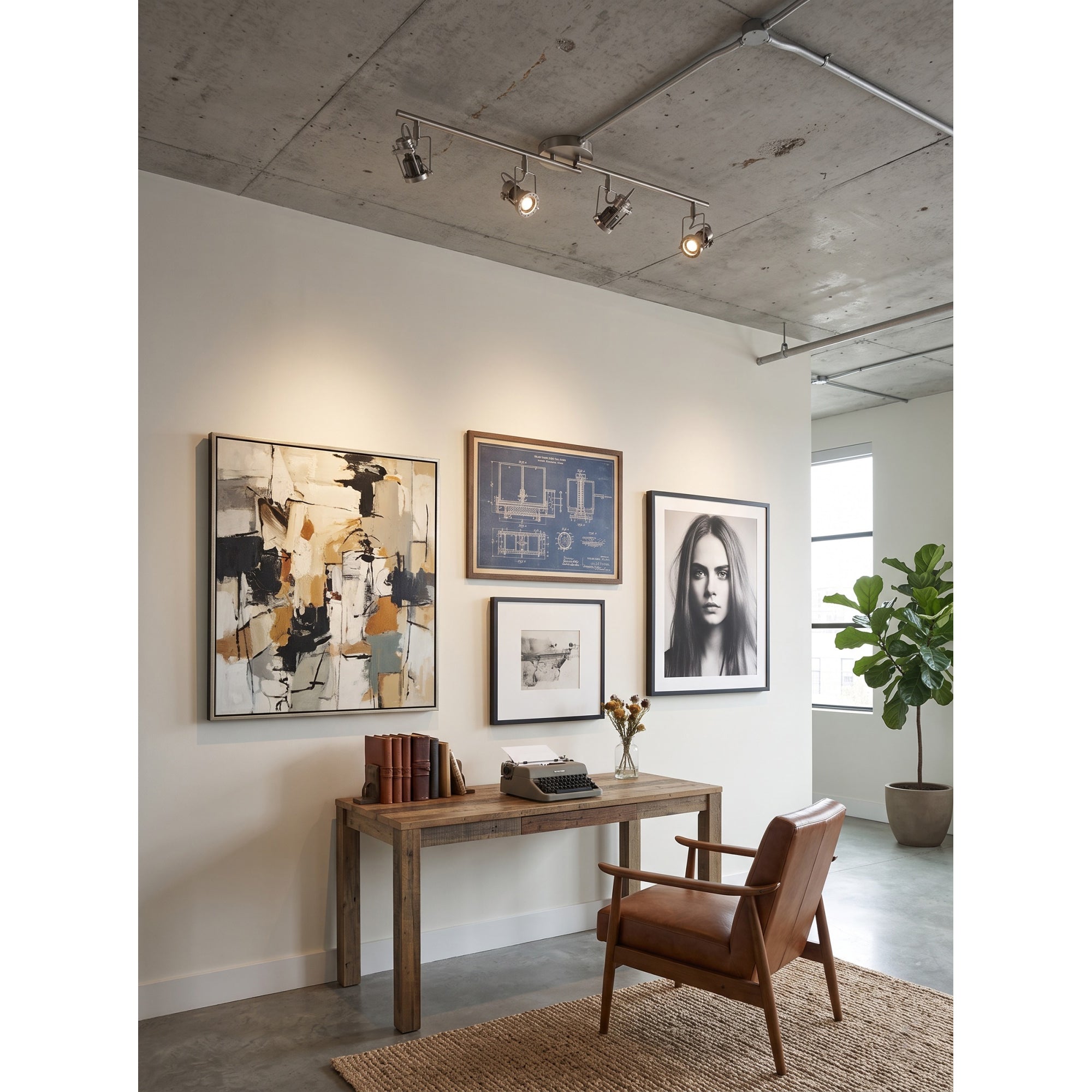 Lucide Industrial Track Ceiling Lamp