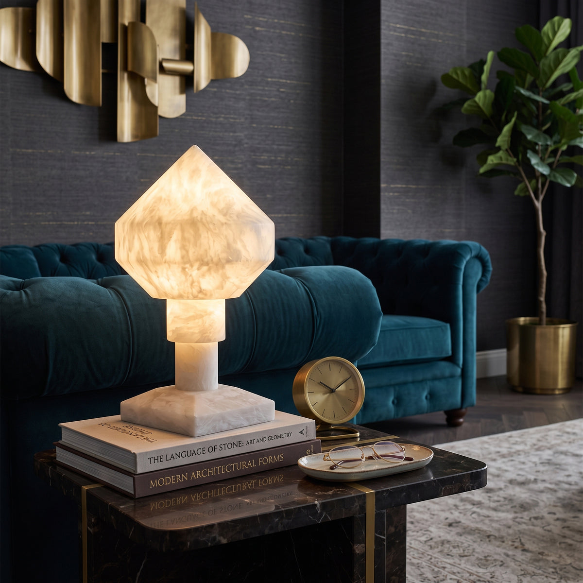 Lyra Alabaster Table Lamp