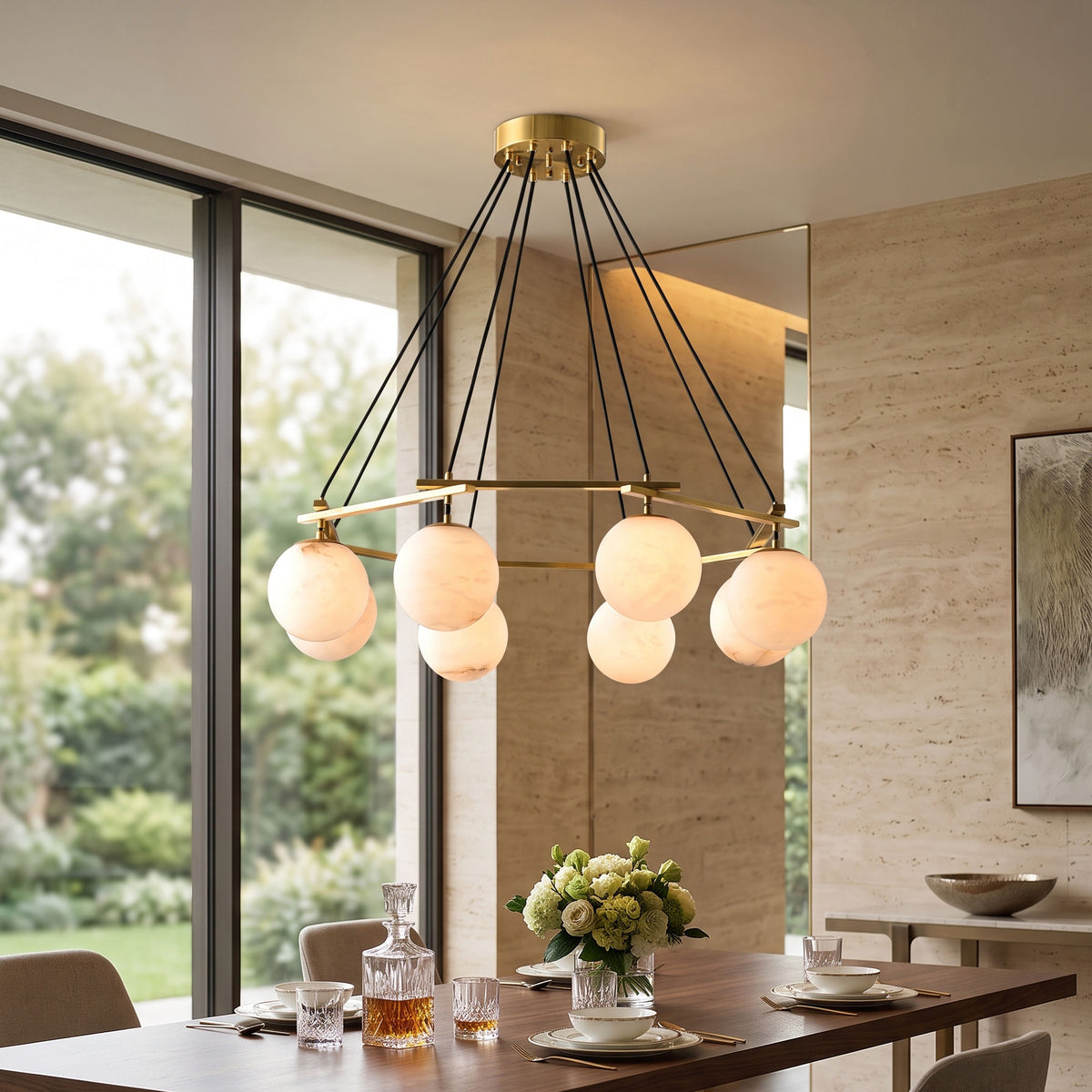Miira Alabaster Chandelier