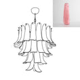 Load image into Gallery viewer, Tiered Petal Glass Chandelier

