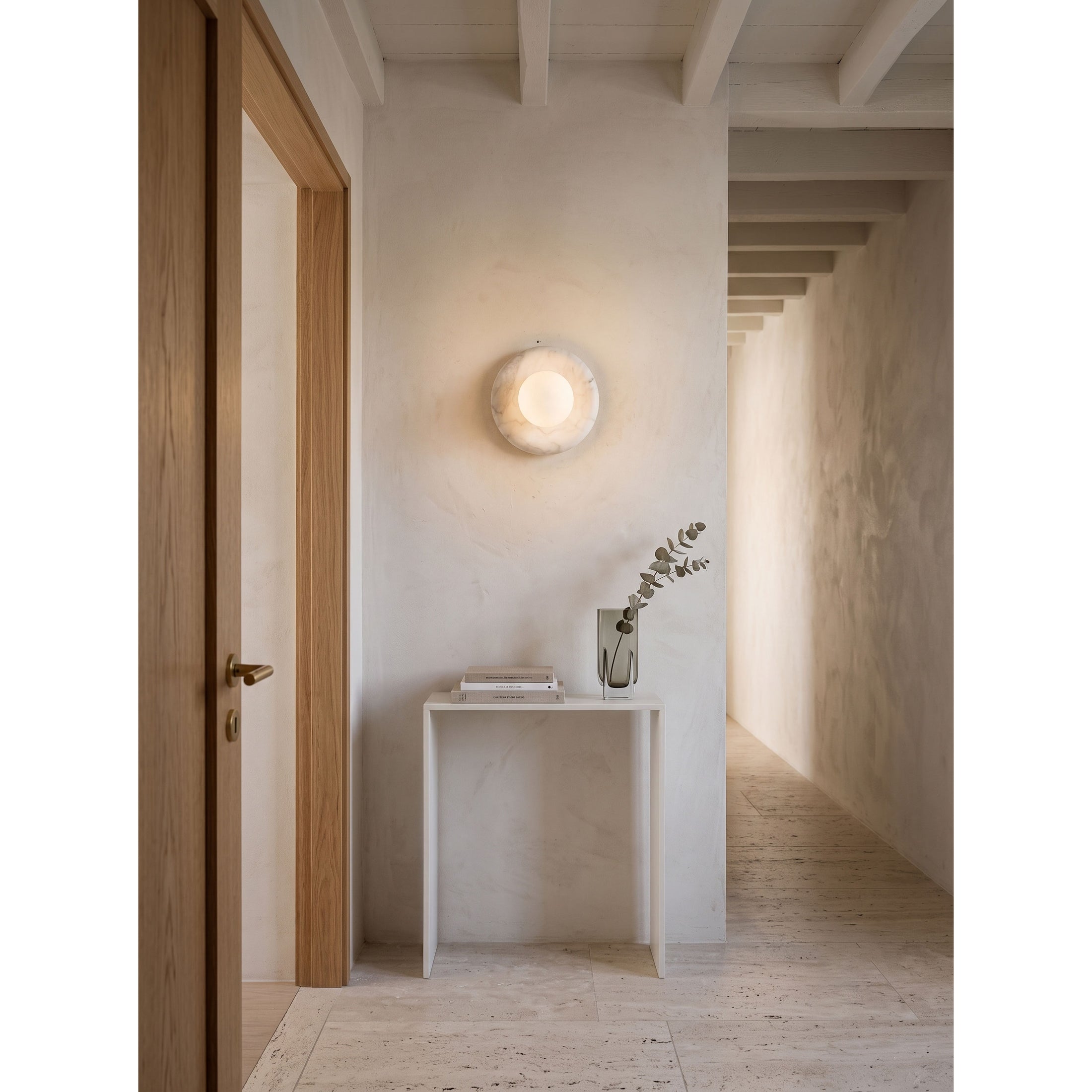 Orli White Marble Sconce