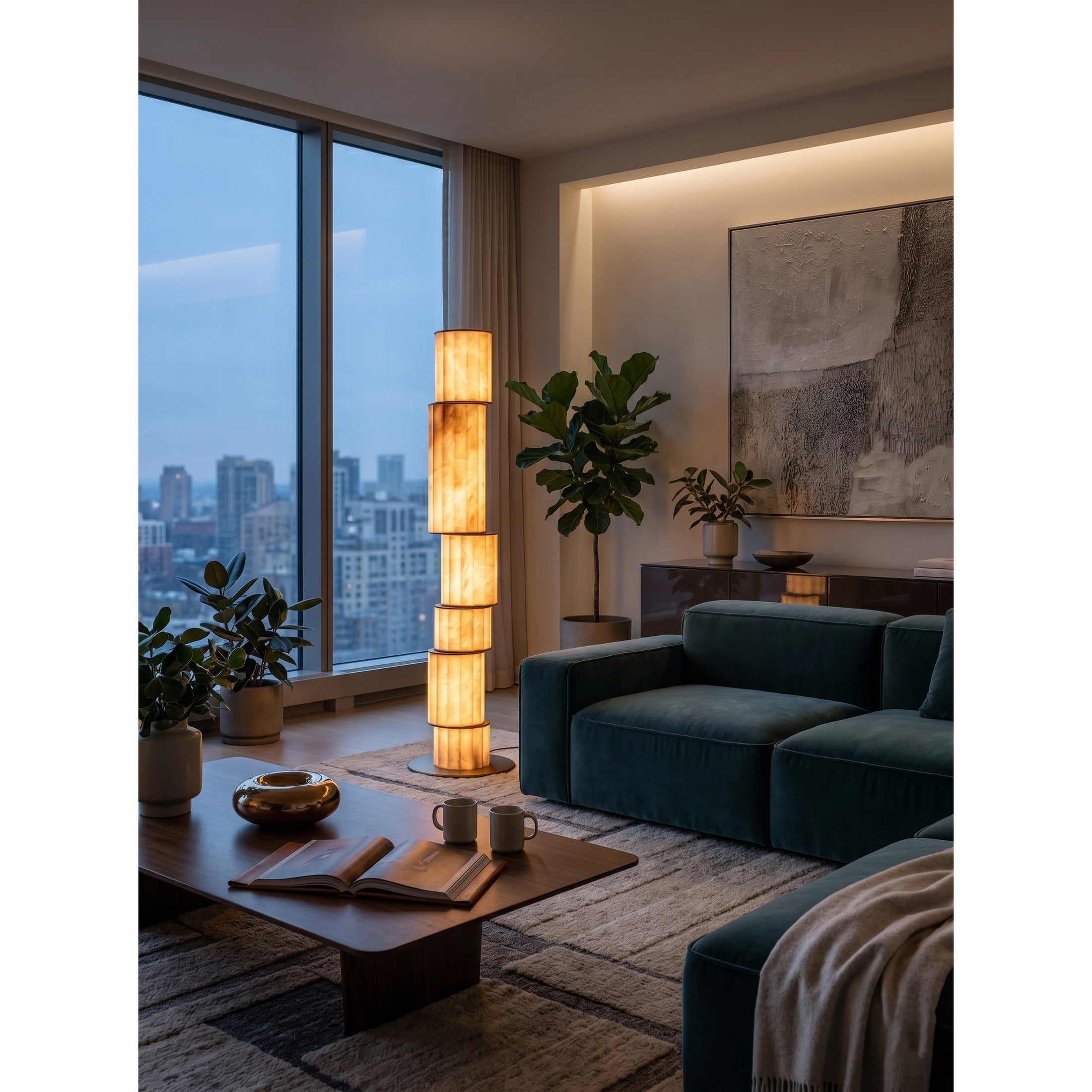 Apadana Alabaster Floor Lamp
