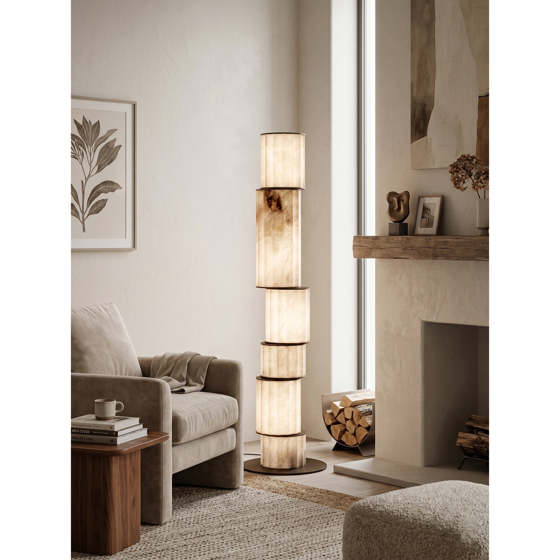 Apadana Alabaster Floor Lamp