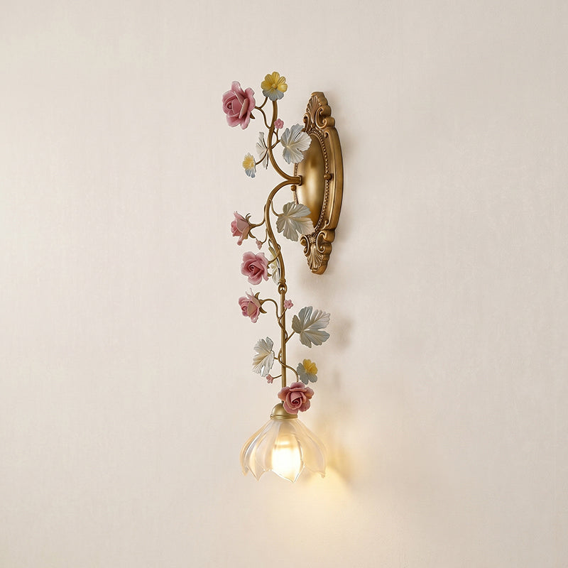 Floral Vine-Shaped Wall Sconce