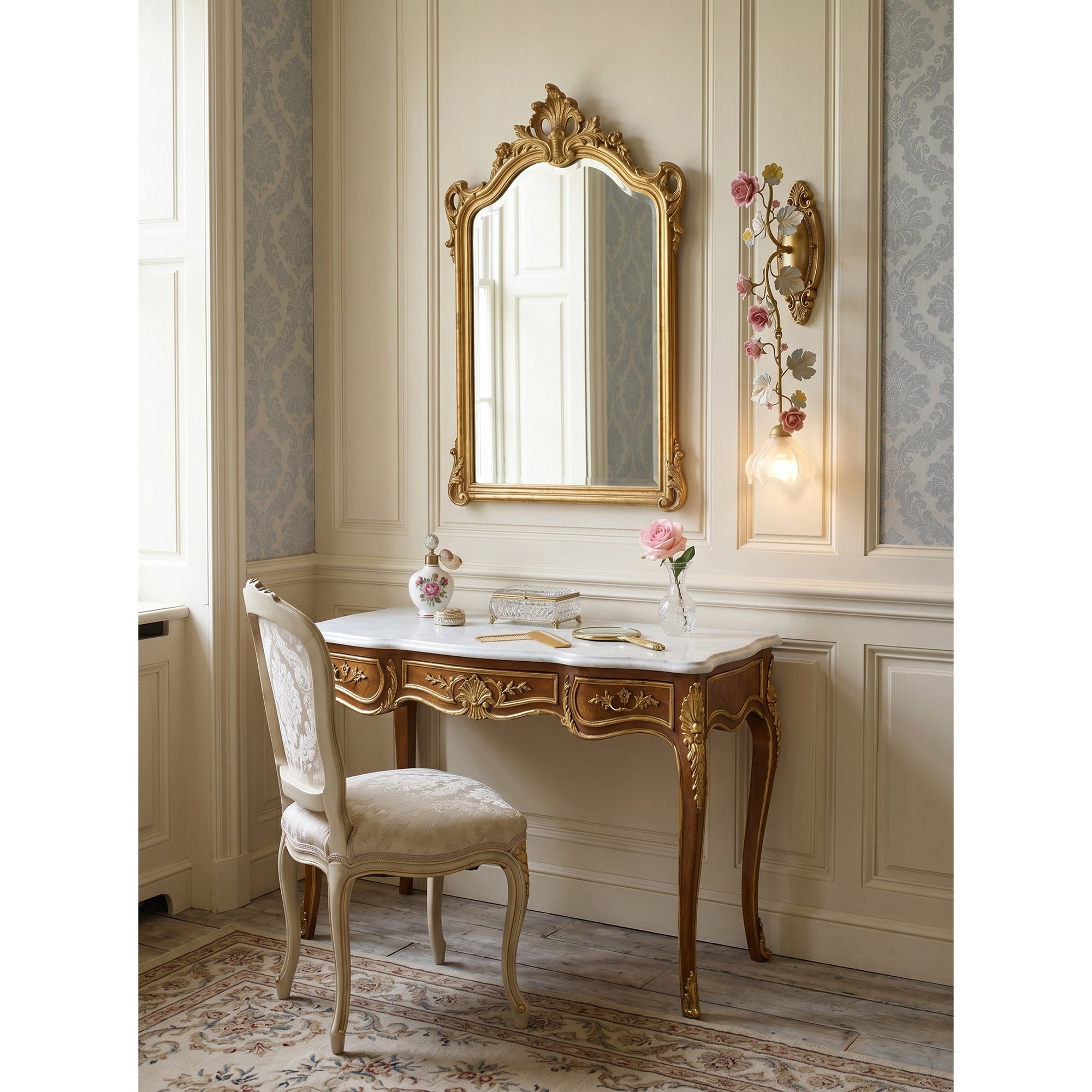 Floral Vine-Shaped Wall Sconce