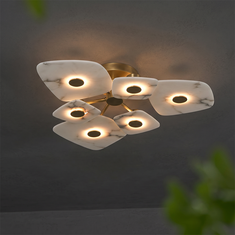 Holmdel Alabaster Ceiling Lamp