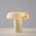 Load image into Gallery viewer, Mushroom Type Alabaster Table Lamp
