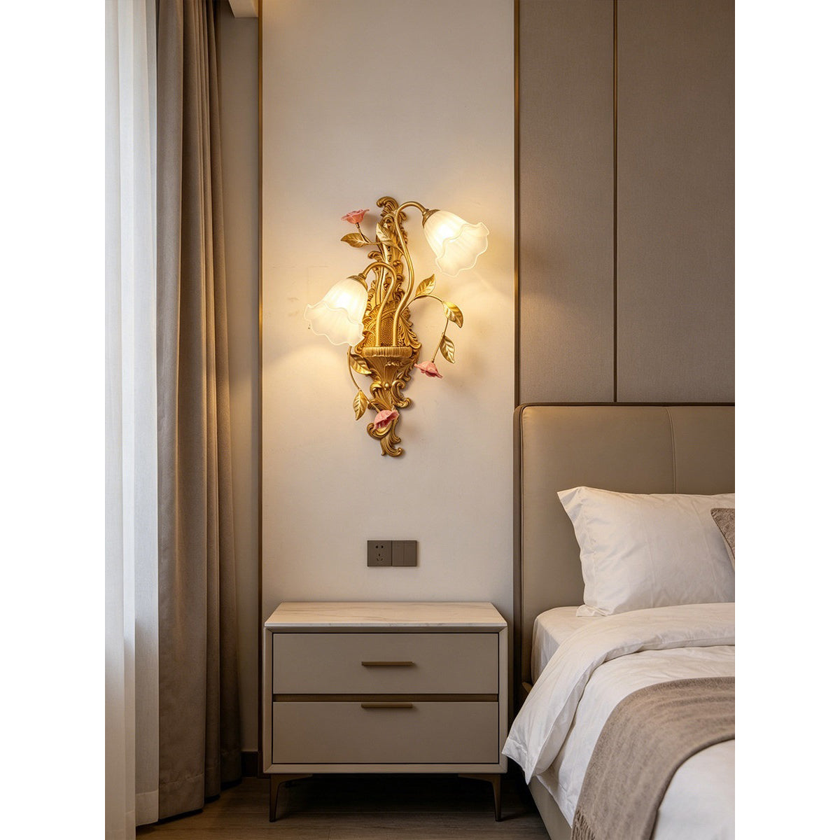 Springtide Bloom Wall Sconce