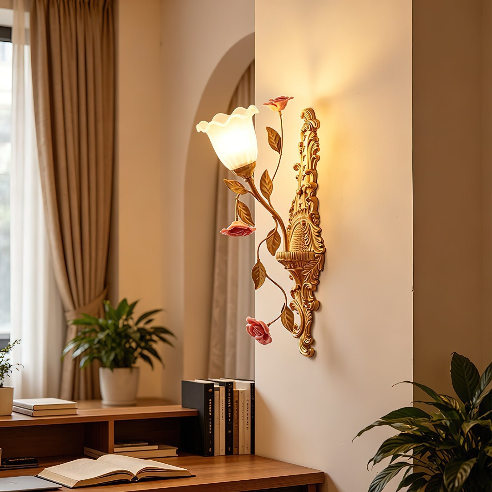 Springtide Bloom Wall Sconce