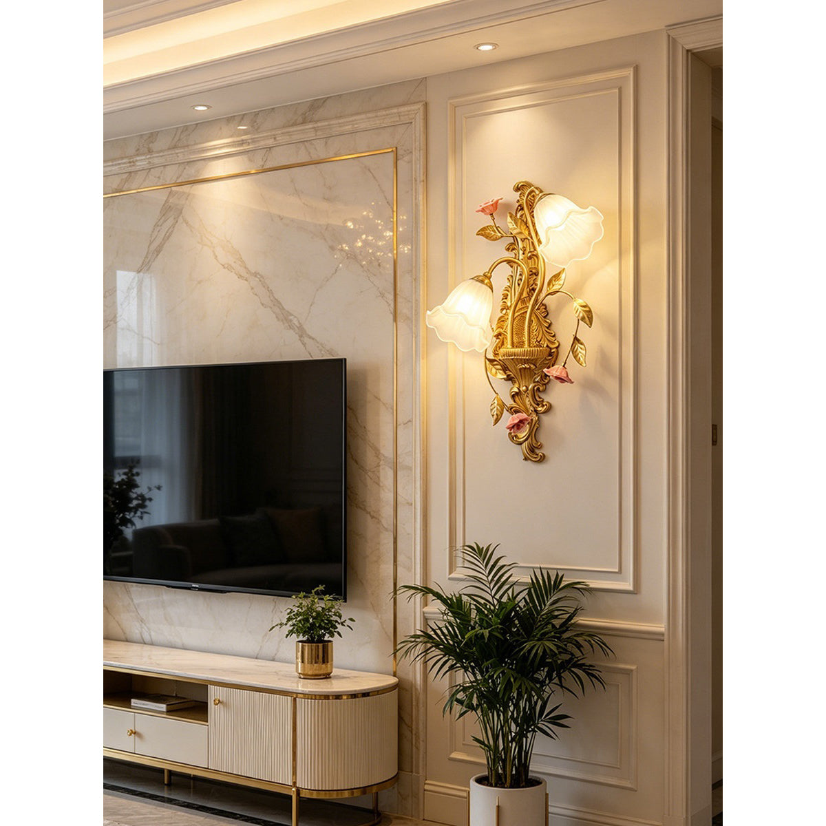 Springtide Bloom Wall Sconce
