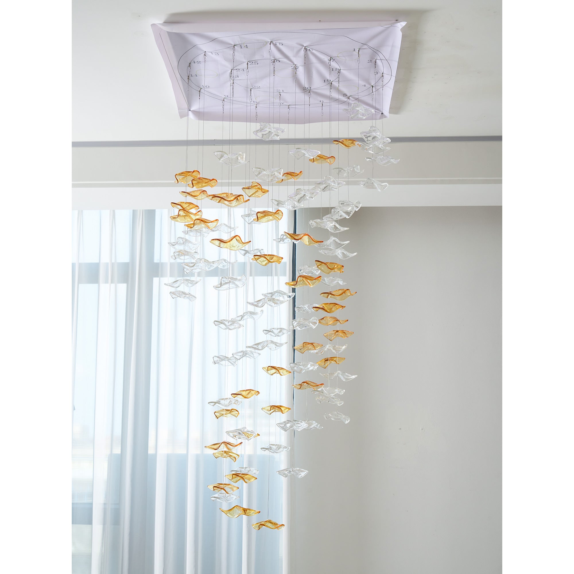 Tidal Art Glass Chandelier