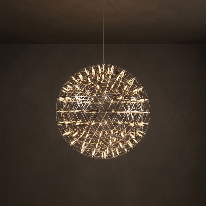 Geodesic LED Sphere Pendant Light