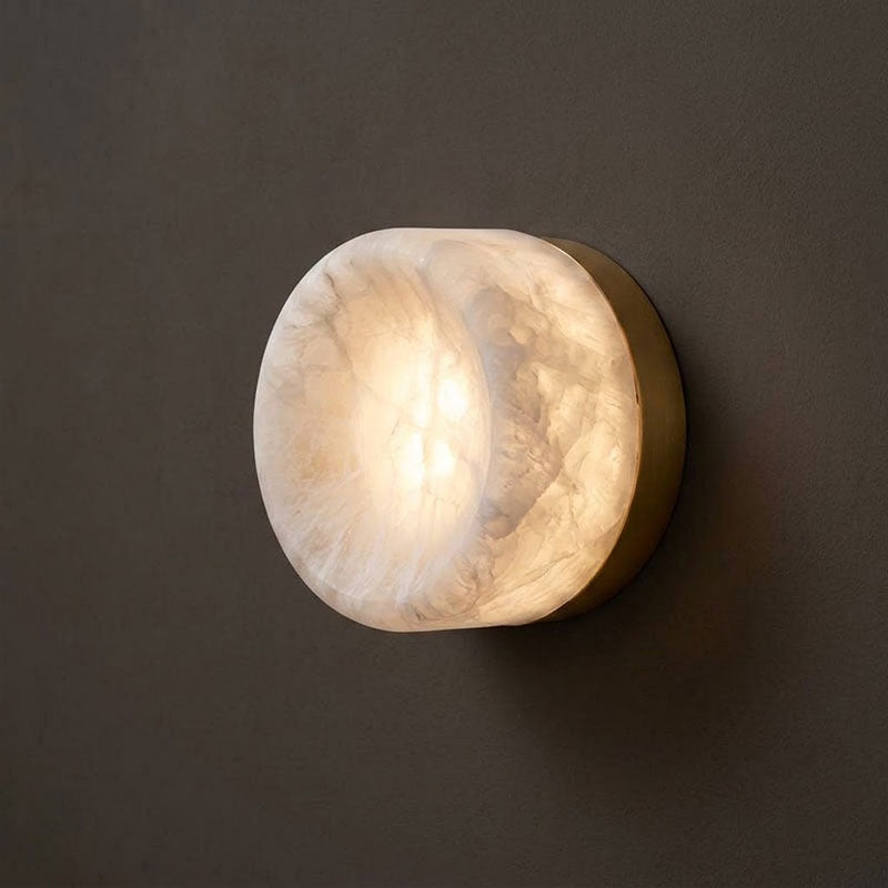 Shadow Ring Alabaster Wall Sconce