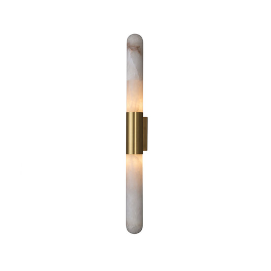 Velin Alabaster Tube Wall Sconce