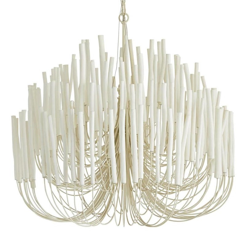 White Multi-Stick Chandelier