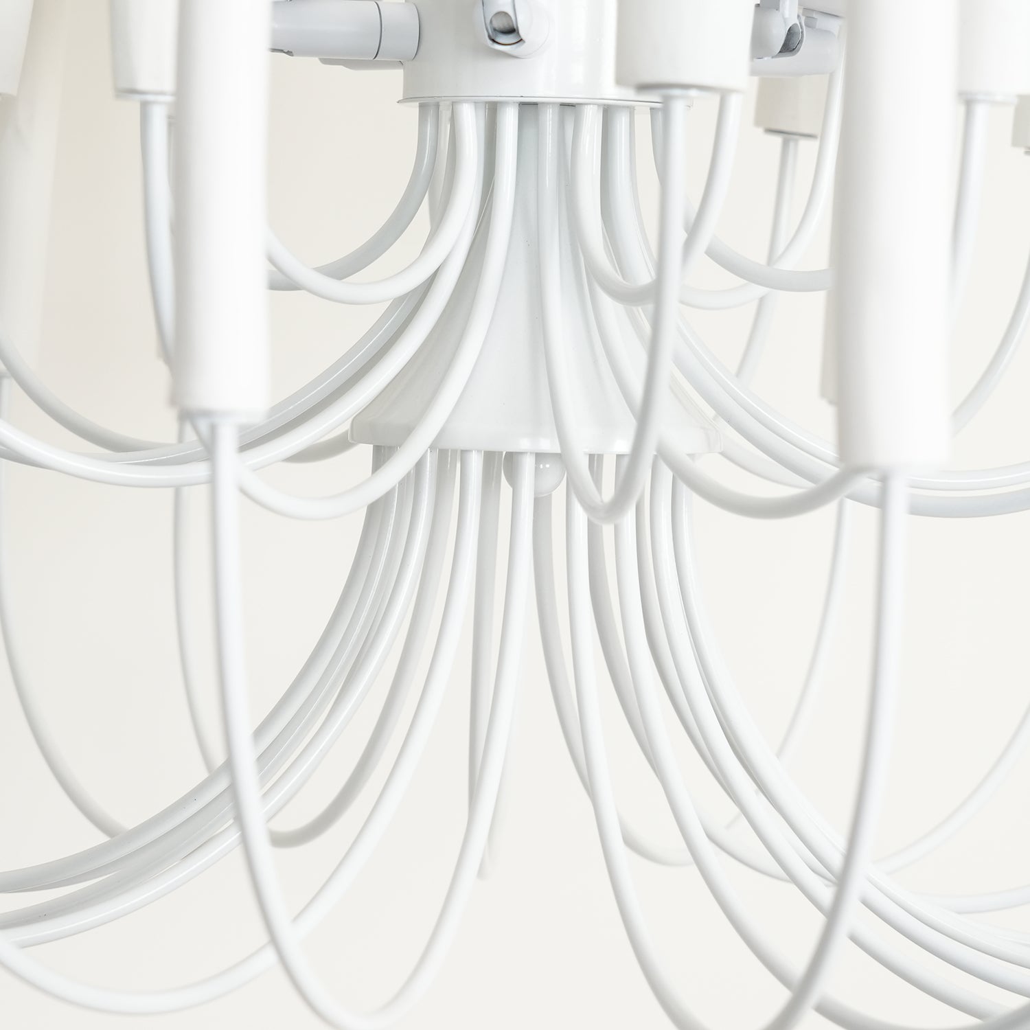 White Multi-Stick Chandelier