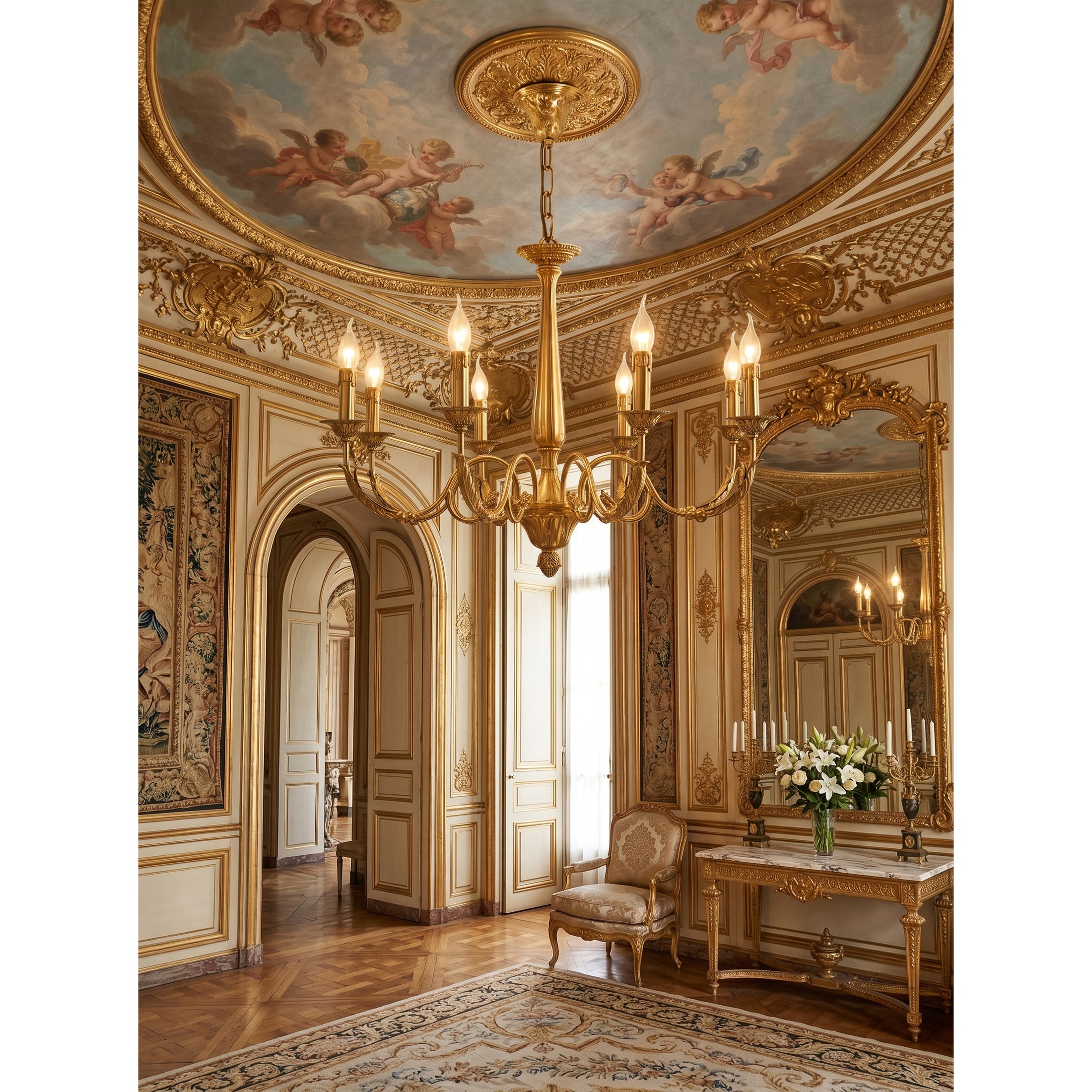 Winchester Brass Chandelier